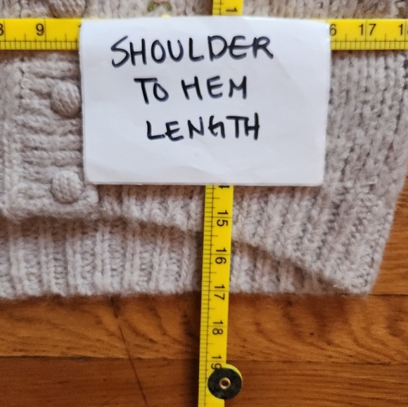 LOVESHACKFANCY Emilie Cardigan in Oat - Picture 7 of 10